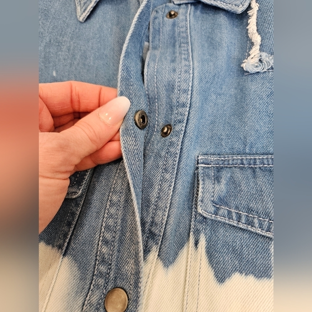 NWT Rails Turner Bleached Denim Shirt - SIZE S - Picture 11 of 14